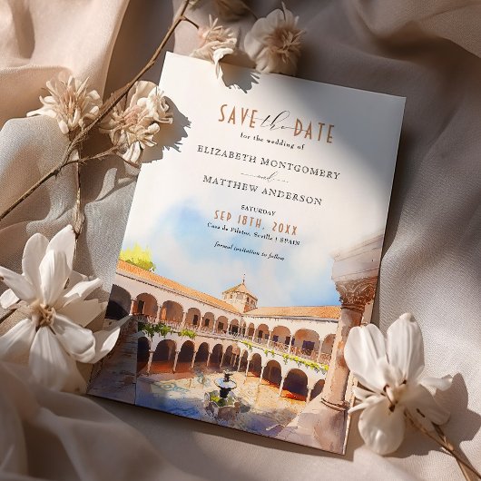 カサデピラトスセビリアスペインザデイトカードを保存 招待状