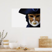 カサノヴァシアターヴェネツィアマスクポスター ポスター (キッチン)