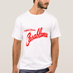 カサブランカから逃れたカサブランカ映画 Tシャツ