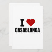 カサブランカが大好き - カサブランカ モロッコが心から好き 招待状 (正面/裏面)