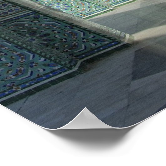 カサブランカのハッサンIIモスクにあるアーチウェイギャラリー ポスター (角)