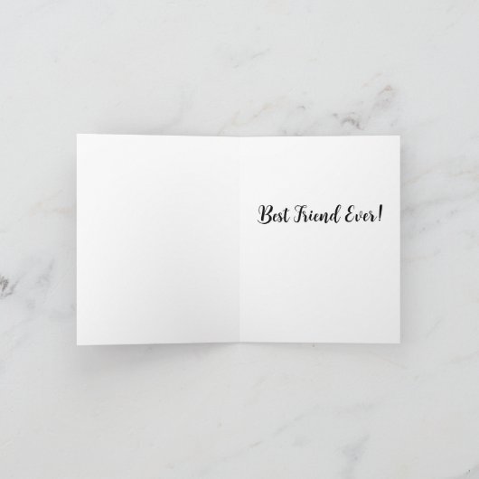 カサブランカの夕焼け パーソナライズされたグリーティングカード シーズンカード (内部)