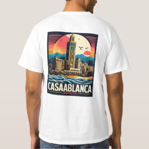 カサブランカの都市風景 Tシャツ