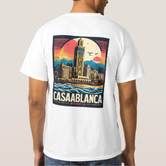 カサブランカの都市風景 Tシャツ