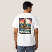 カサブランカの都市風景 Tシャツ (裏面フル)