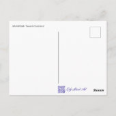 カサブランカキルトポストカードにサンセット ポストカード (裏面)