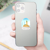 カサブランカシティモロッコスカイライン シール (スマートフォン)