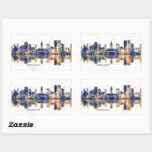 カサブランカスカイライン 長方形シール (シート)