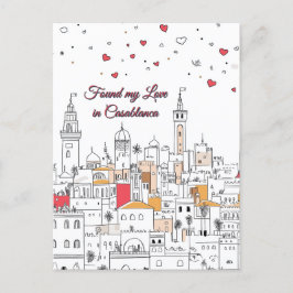 カサブランカバレンタインデーに恋を見つけた ポストカード