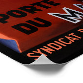 カサブランカポアデュマロックトラベルポスター ポスター (角)