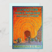 カサブランカモロッコヴィンテージトラベルカード (正面/裏面)