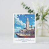 カサブランカモロッコヴィンテージトラベル ポストカード (スタンド正面)