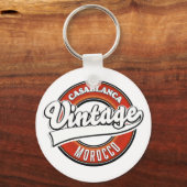 カサブランカモロッコヴィンテージロゴ キーホルダー (正面)