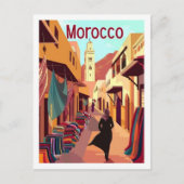 カサブランカモロッコヴィンテージ有名なトラベルプレイス ポストカード (正面)