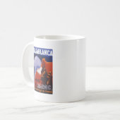 カサブランカヴィンテージトラベル コーヒーマグカップ (正面左)