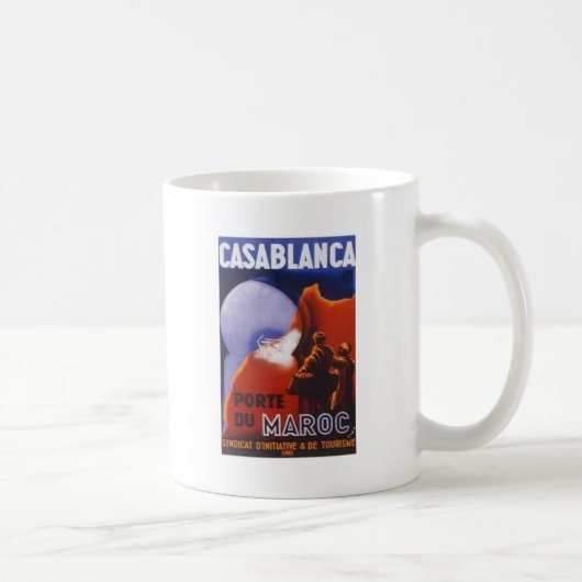 カサブランカヴィンテージトラベル コーヒーマグカップ (右)