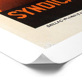 カサブランカヴィンテージ旅行ポスター ポスター (角)