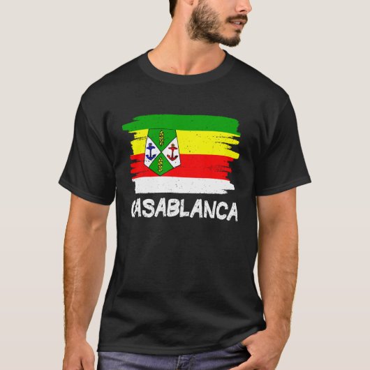 カサブランカ国旗 Tシャツ (正面)