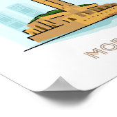 カサブランカ市旅行ポスター – モロッコ旅行 ポスター (角)