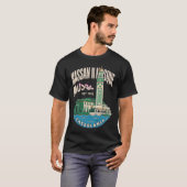 カサブランカ ハサン2世モスク ヴィンテージ旅行 Tシャツ (正面フル)