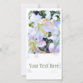 カサブランカ [ユリ] 案内状 (正面)