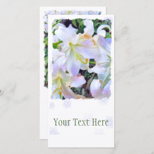 カサブランカ [ユリ] 案内状 (正面/裏面)