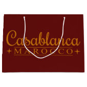 カサブランカMaroccoの大きいギフトバッグ ラージペーパーバッグ (正面)