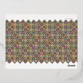 カサミエントデミアYスチュアート 箔招待状ポストカード (裏面)