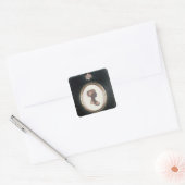 カサンドラアウステンのシルエット， c.1809 スクエアシール (封筒)