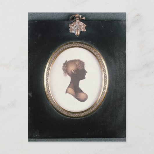 カサンドラアウステンのシルエット, c.1809 ポストカード (正面)