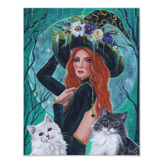 カサンドラハロウィーンの魔女byルネ・ラヴォワ フォトプリント            (正面)