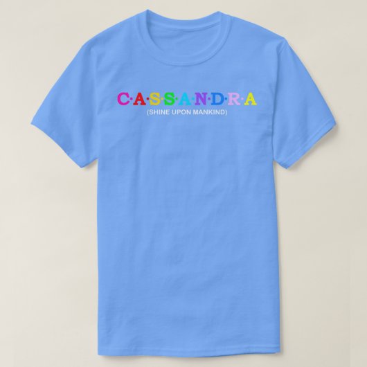 カサンドラ人類に輝く Tシャツ (デザイン正面)