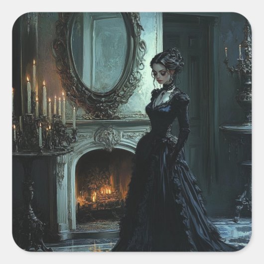 カサンドラ考え病 スクエアシール (正面)