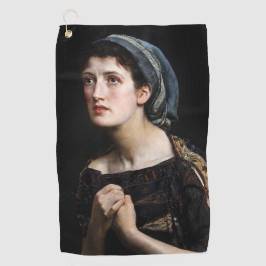 カサンドラ(トロイの王女)(ジョン・コリア画) ゴルフタオル (正面)