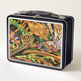 カサンドラWSロゴ付きハロウィーン・ドラゴンに乗る メタルランチボックス