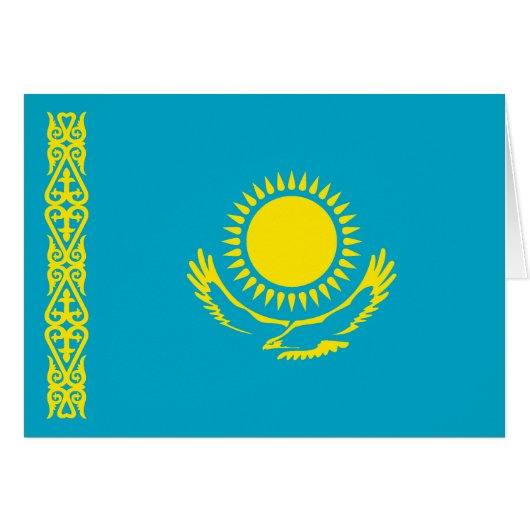 カザフスタンの国旗 (正面横)