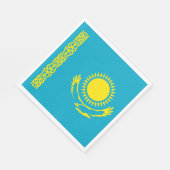 カザフスタンの国旗 スタンダードランチョンナプキン (角)