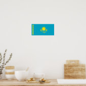 カザフスタンの国旗 ポスター (キッチン)