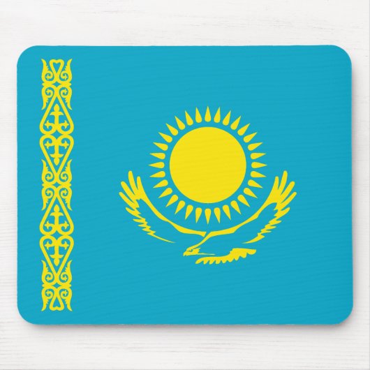 カザフスタンの国旗 マウスパッド (正面)