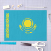 カザフスタンの国旗 薄葉紙 (クラフト)