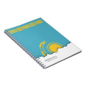 カザフスタンの旗 ノートブック (右側)