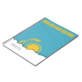 カザフスタンの旗 ノートブック (左側)