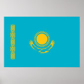 カザフスタンの旗 ポスター (正面)