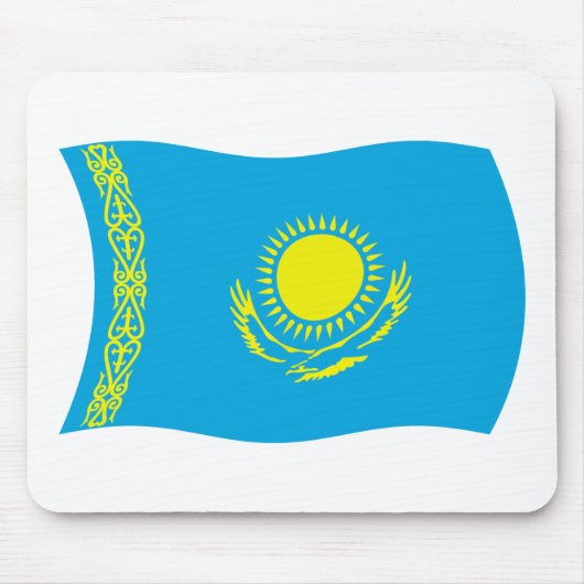 カザフスタンの旗 マウスパッド (正面)