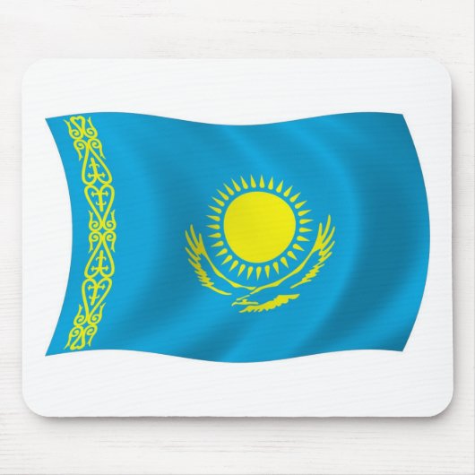 カザフスタンの旗 マウスパッド (正面)