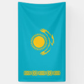 カザフスタンの旗 横断幕 (縦)