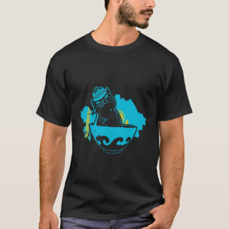 カザフスタン共和国 カザフスタン カザフの国旗 ユルタ Tシャツ