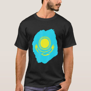カザフスタン共和国 カザフスタン カザフの旗 馬 Tシャツ