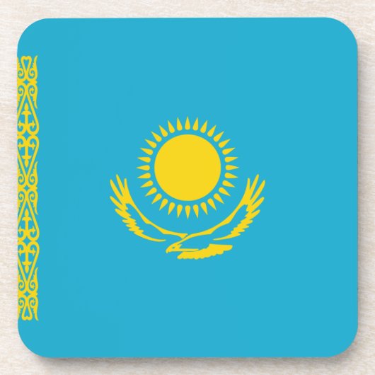 カザフスタン国旗のコースター コースター (正面)