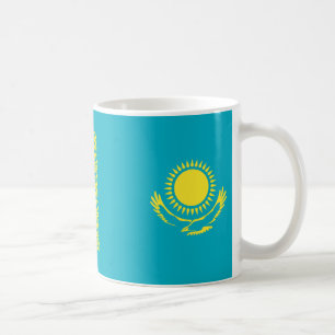 カザフスタン国旗のセラミックマグカップ コーヒーマグカップ